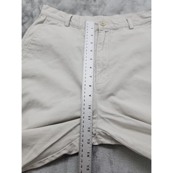 Lands End High Rise Tapered Chino Pant Size 10 Beige Cotton Casual Office Preppy - Picture 8 of 11